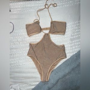 Aerie Shimmer One Piece Bathing Suit